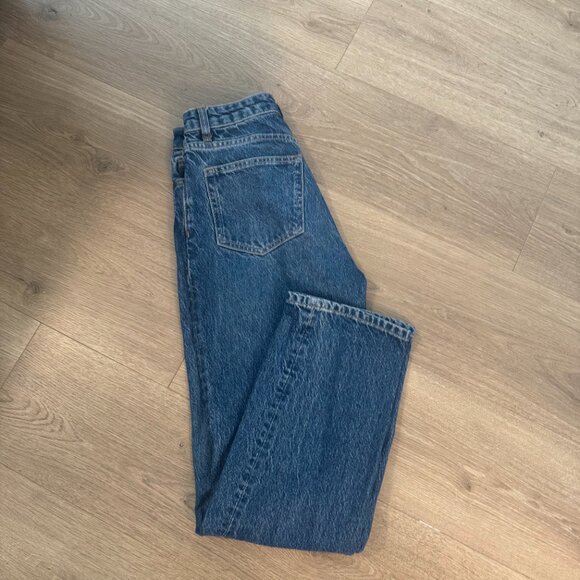 Reformation Cynthia High Rise Straight Jeans Blue - Size 25 - Picture 5 of 5